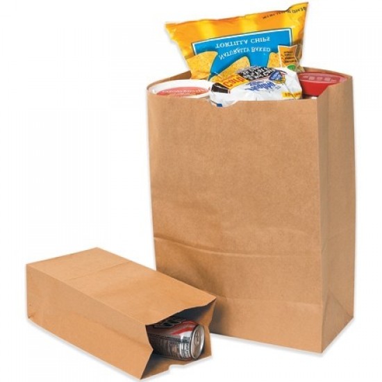 KRAFT PAPER GROCERY BAGS