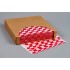 RED CHECKERED DRY WAXED FOOD SHEETS